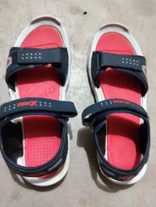 Sporty Red &amp; Black Sandals