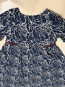 Paisley Print Cotton Dress