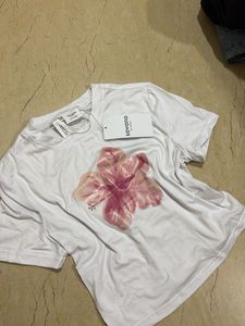 White Floral Tee