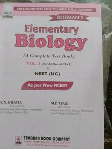 Trueman&#39;s Elementary Biology Vol. I forgot Class12