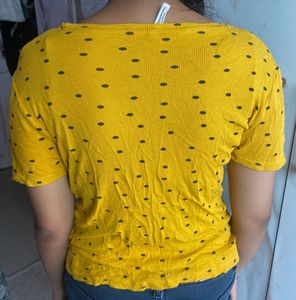 Yellow Polka Dot Tee