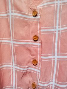PINK BALLOON SLEEVES CROP TOP WITH BELT