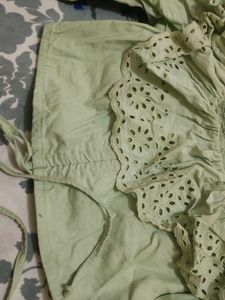 Eyelet Crop Top