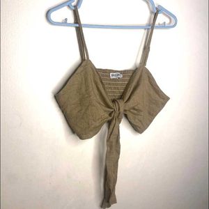 Tie-Front Crop Top