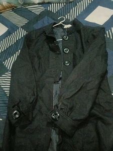 Elegant Black Trench Coat