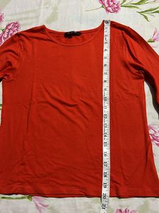 Globus red Bell Sleeves Top