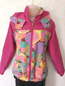 Imported Hooded Funky Patterned Jacket