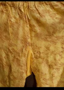 yellow kurta set new without tag