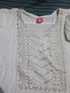 White Embroidered Salwar Kameez Set