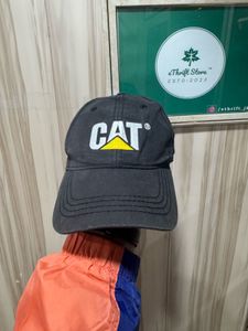 Caterpillar Trademark Logo Black Cap
