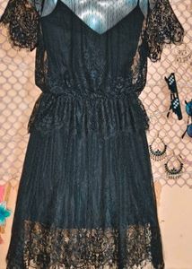 Size M/ L 🎁Buy 2 Get 1 Free 🎁Black Lace Dress