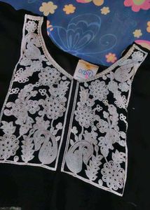 Elegant Black Chikankari Kurti –Half Price Sale!