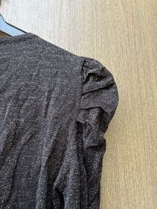 Sparkly Puff Sleeve Top