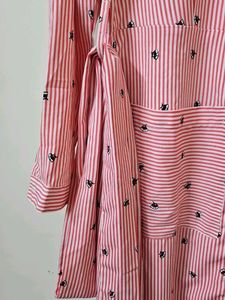 Striped Shirt Dress
