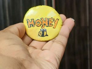 Handmade "Honey" Painted Rock