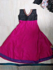 Pink Anarkali Kurta