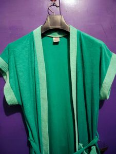 Elegant Green Robe  After A Shower