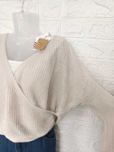 Imported Wrap Sweater
