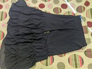 Navy Blue Jorjat Sharara Suit Set