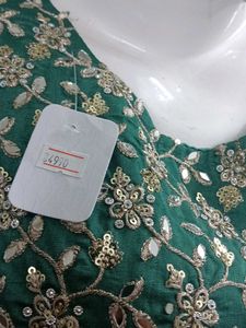 HEAVY WORKED A LINE KURTI WITH FLAERED SHARARA SET