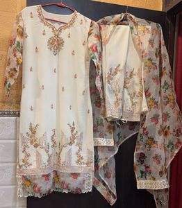 Floral Embroidered Pakistani Suit