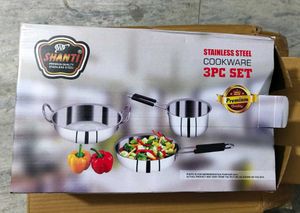 Shanti Stainless Steel Cookware 3-Piece Set