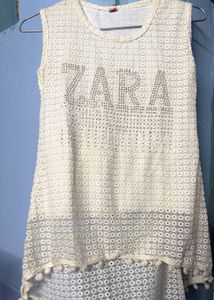 White Lace Top Like new casual wear