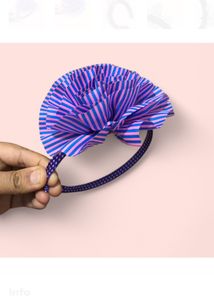 Striped Purple Headband