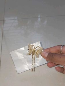 Butterfly Pearl Hair Clip