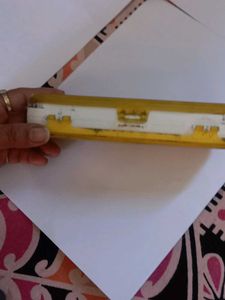 Vintage Yellow Plastic Pencil Box