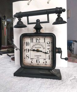 Retro Telephone Table Clock
