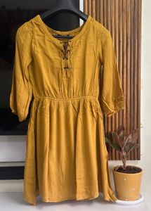 Mustard Dress, Size -34 to 36