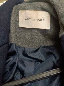 Women&#39;s Navy Blue Overcoat