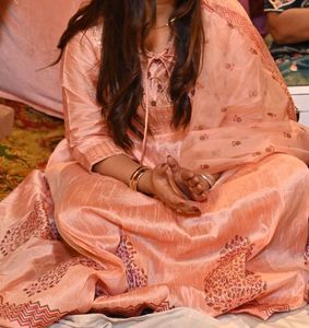 Peach Kurta Set