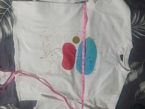 Hand-painted White Sweatshirt