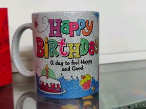 Glitter Ceramic Mugs For Happy birthday