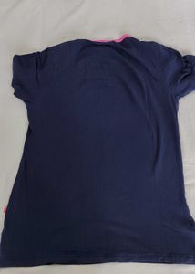Navy &amp; Pink Graphic Tee