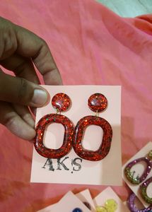 BEAUTIFUL HANDMADE RESIN EARINGS