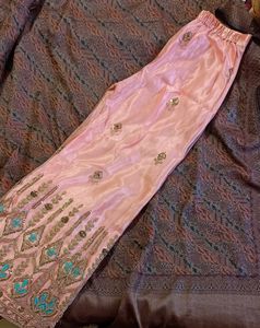 Neted Peach Kurta Set