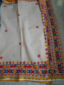 Embroidered Exclusive Cotton Saree