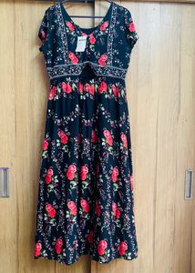 Floral Cutout Maxi Dress