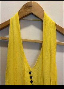 Yellow Halter Dress