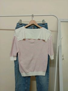 Knitted Striped Top