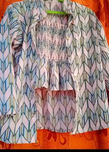 Patterned Tank and Jacket Set