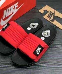 Nike Red &amp; Black Slides