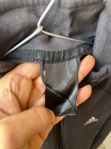 XS- Adidas Black Fleece Jacket