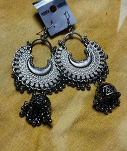 Silver Jhumka