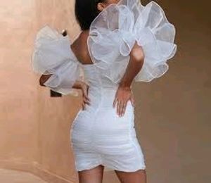 Off Shoulder Exaggerated Sleeves Sexy Mini Dress