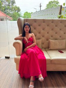 Pink Backless Gown