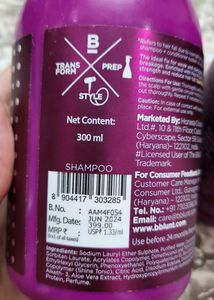 Bblunt Hair fall Control Shampoo